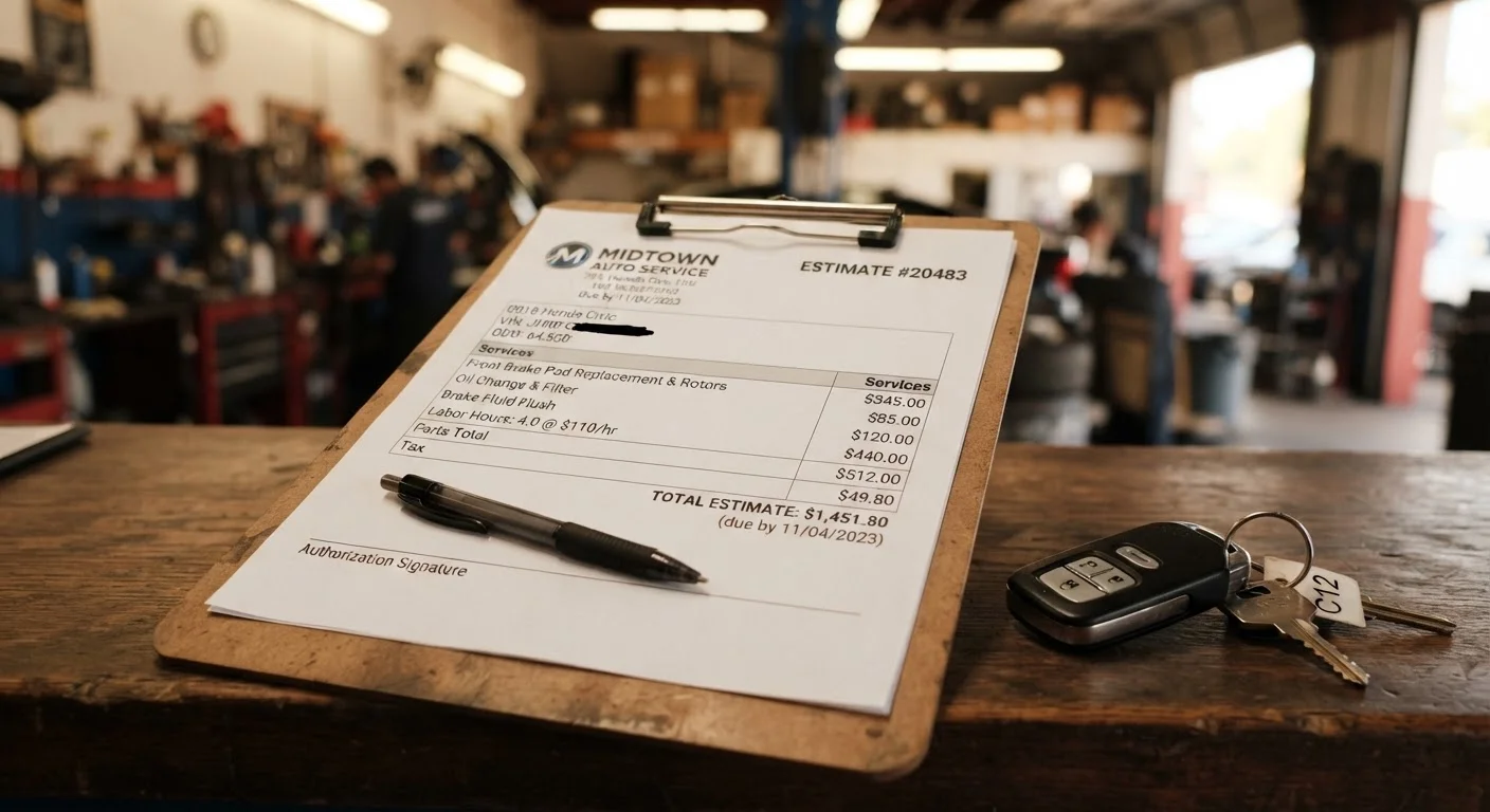 Reading a Mechanic's Estimate: What the Line Items Mean