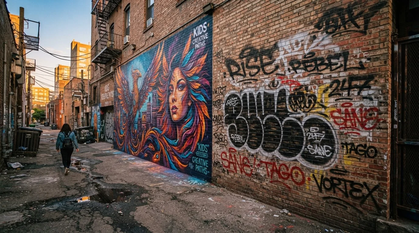 Street Art and Graffiti: Where One Ends and the Other Begins