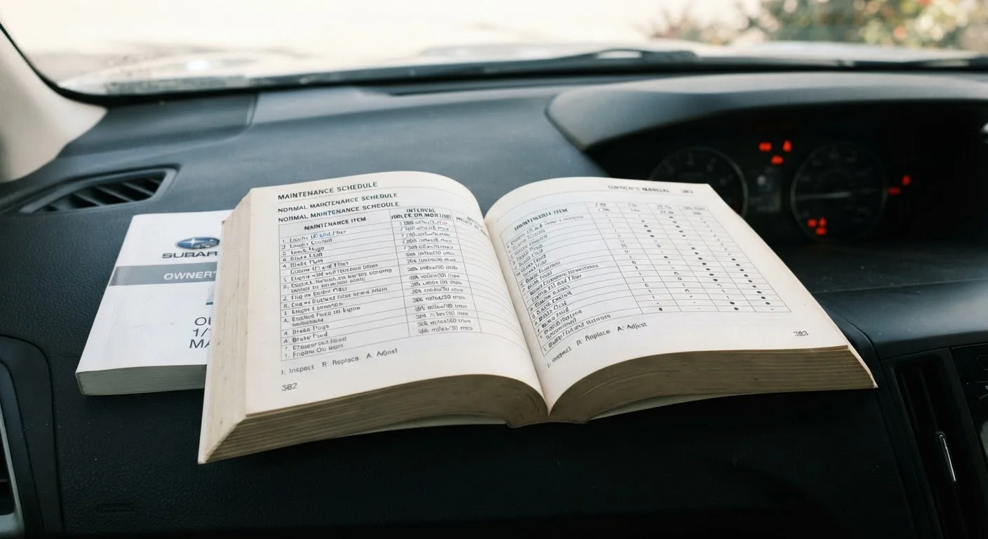 Understanding Your Owner's Manual Maintenance Schedule
